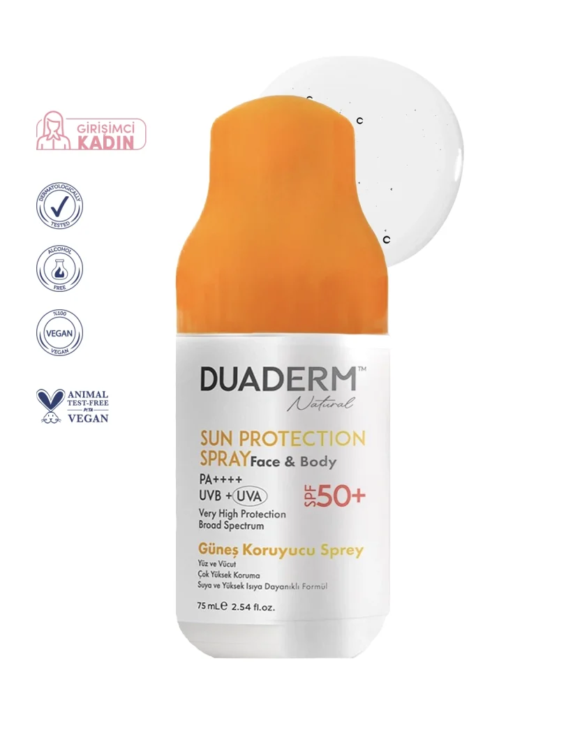 NATURAL GÜNEŞ KORUYUCU SPREY YÜZ VE VÜCUT SPF50+