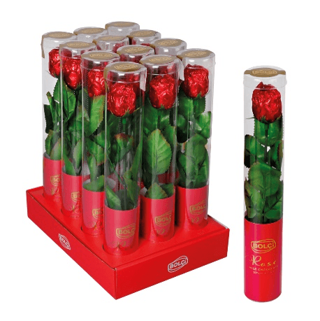 SÜT ÇİKOLATALI GÜL (SİLİNDİR ŞEKLİNDE) 20 g