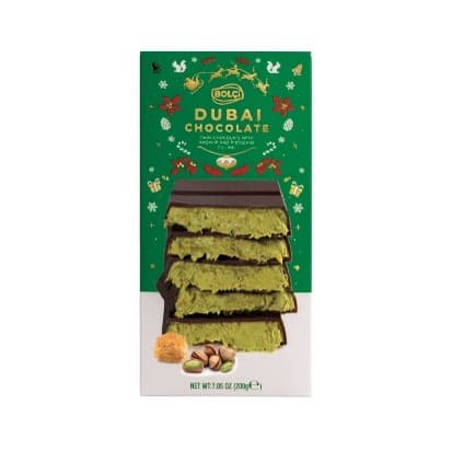 Fıstıklı Kadayıf Dolgulu Bitter Çikolata Noel 200 g
