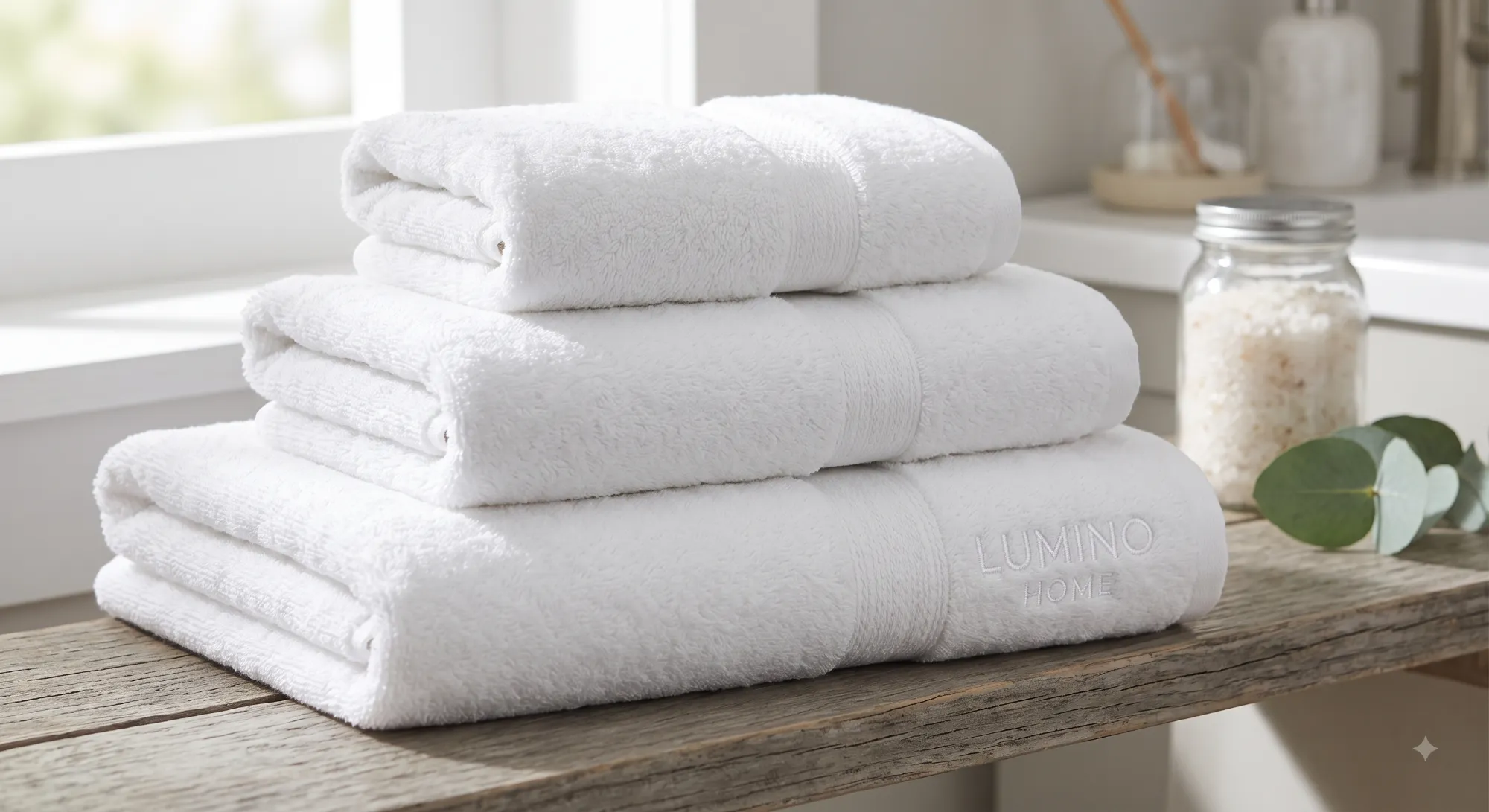 TEST - Lumino Home Banyo Havlusu – Beyaz