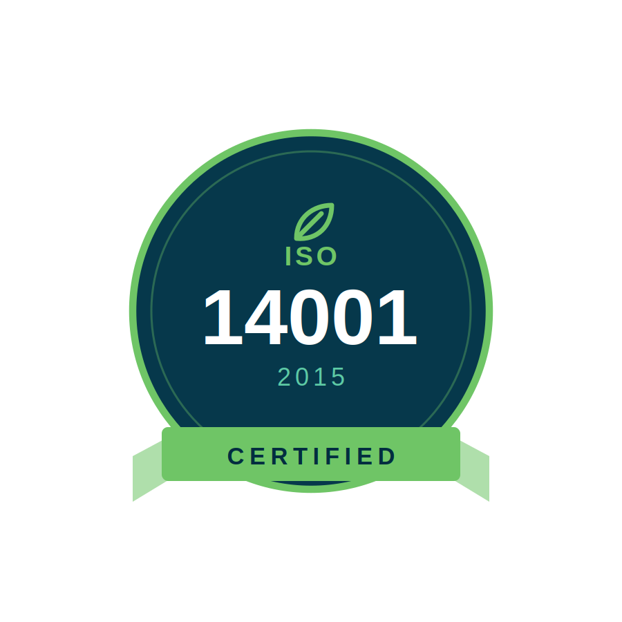 ISO 14001:2015 Sertifikalı — Çevre Yönetim Sistemi